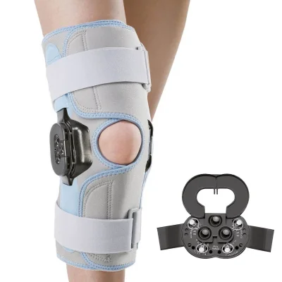 Бандаж з полицентрическим шарніром на коліно травм менісків і операцій